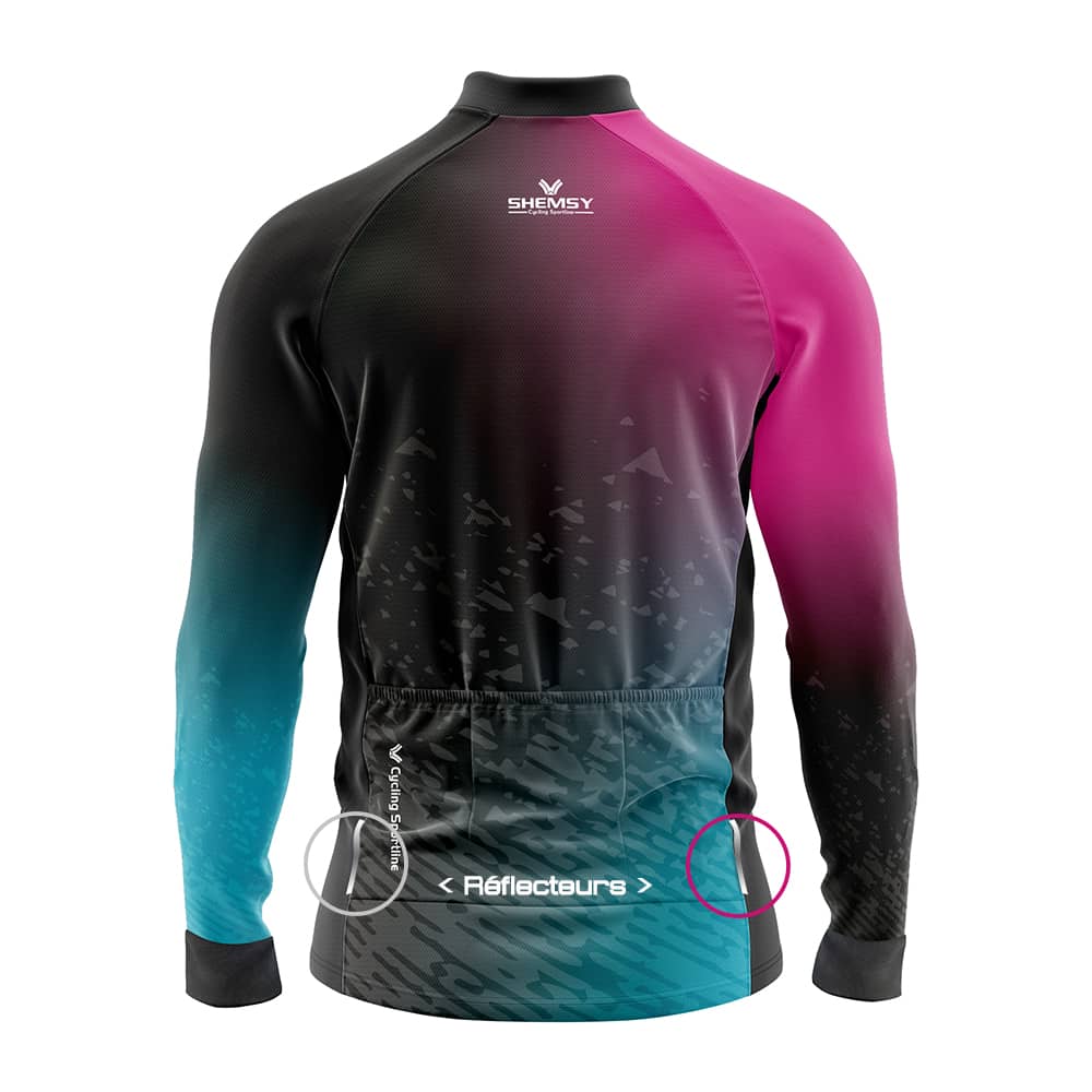 Maillot cycliste mi-saison Mixte GALAXY – Image 4