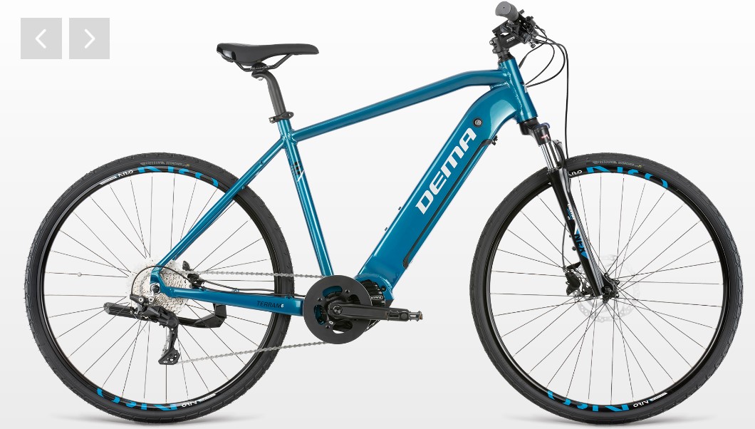 Vélo électrique DEMA TERRAM 6 630Wh Bleu métal (Made in Europe)