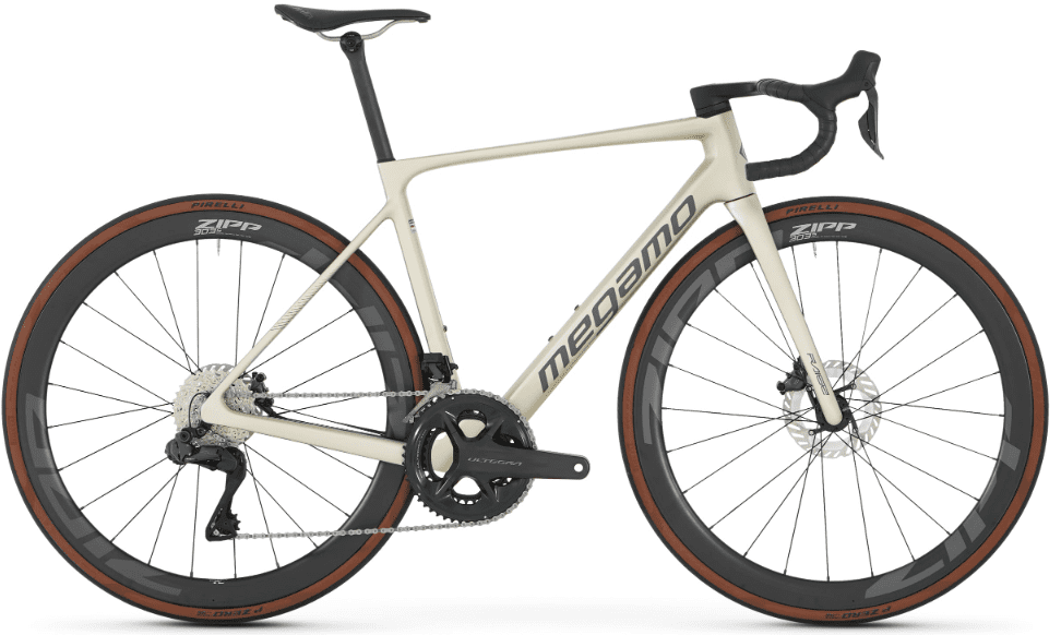 Vélo MEGAMO RAISE 05 CW carbone SHIMANO Ultégra Di2 12V 2026 Silver mat