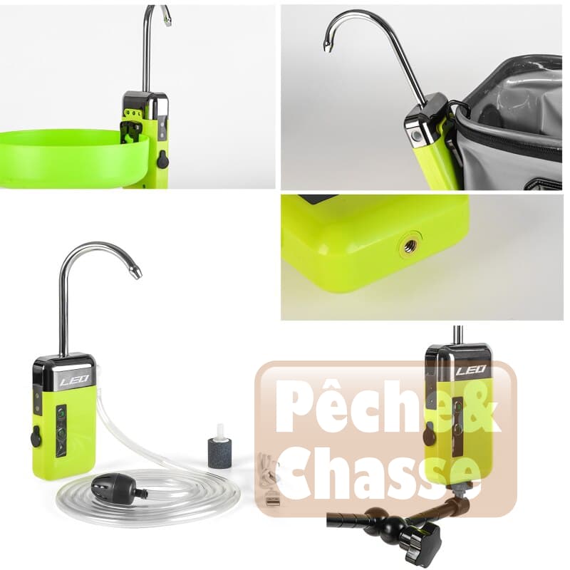 đŁ AquaticBreath Pro : Pompe d’OxygĂ©nation Air/Eau Ultra-Compacte pour la PĂȘche – Autonomie de 8H đ â Image 4